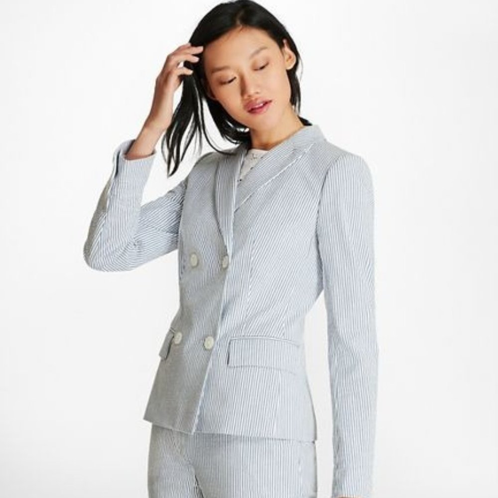 Brooks Brothers double-breasted Jacket and Pants- Seersucker